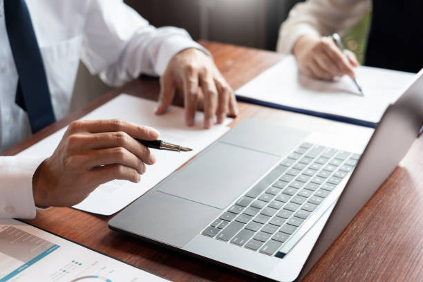 working together in office