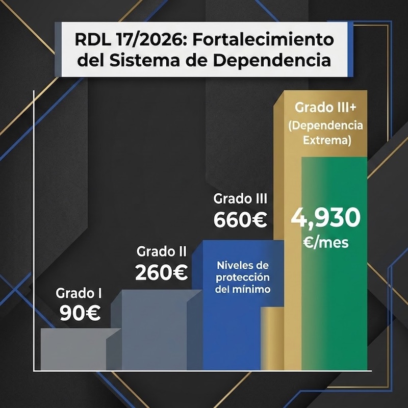 Nueva actualización y fortalecimiento de las cuantías mínimas de protección a la dependencia