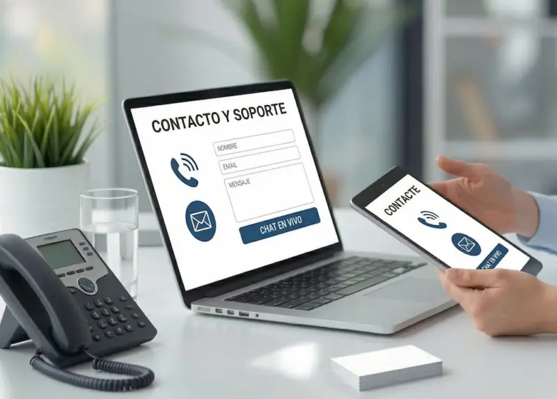 Canales de contacto y soporte técnico legal de Lex Agreement: formulario web, chat en vivo y atención telefónica para particulares y empresas.