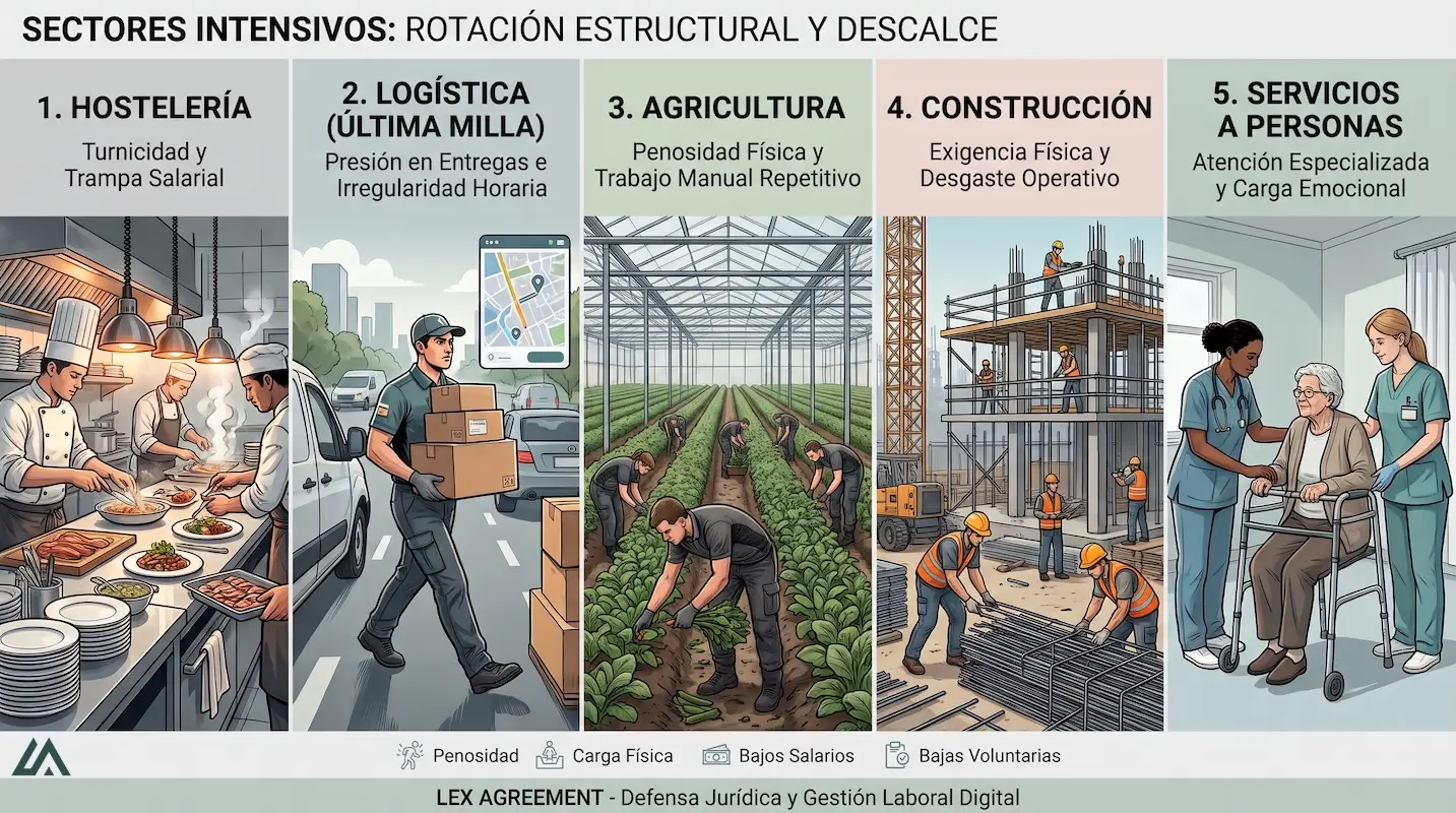 El descalce del mercado de trabajo: vacantes sin cubrir, rotación y el peso de la mano de obra internacional